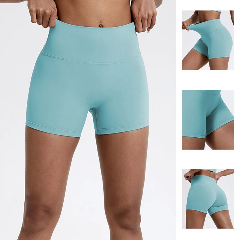 Running Sports Shorts Women Buttock Lift Gym Leggings Women Cycling Slim Fit Workout Shorts High Waist Yoga Shorts - WeightCityStore