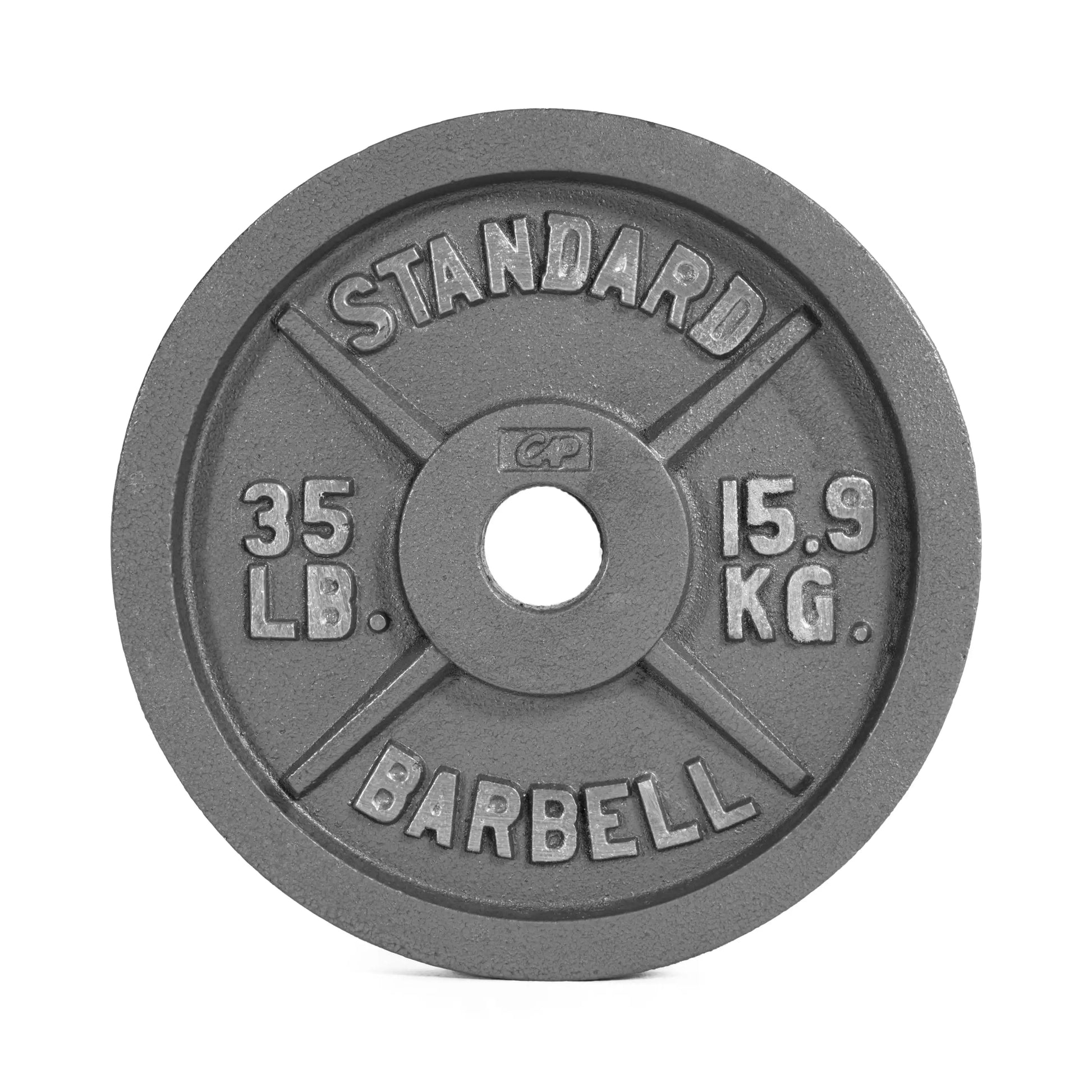 Barbell Gray  Cast Iron Weight Plate, 25 lb,Made of solid cast iron for durability - WeightCityStore