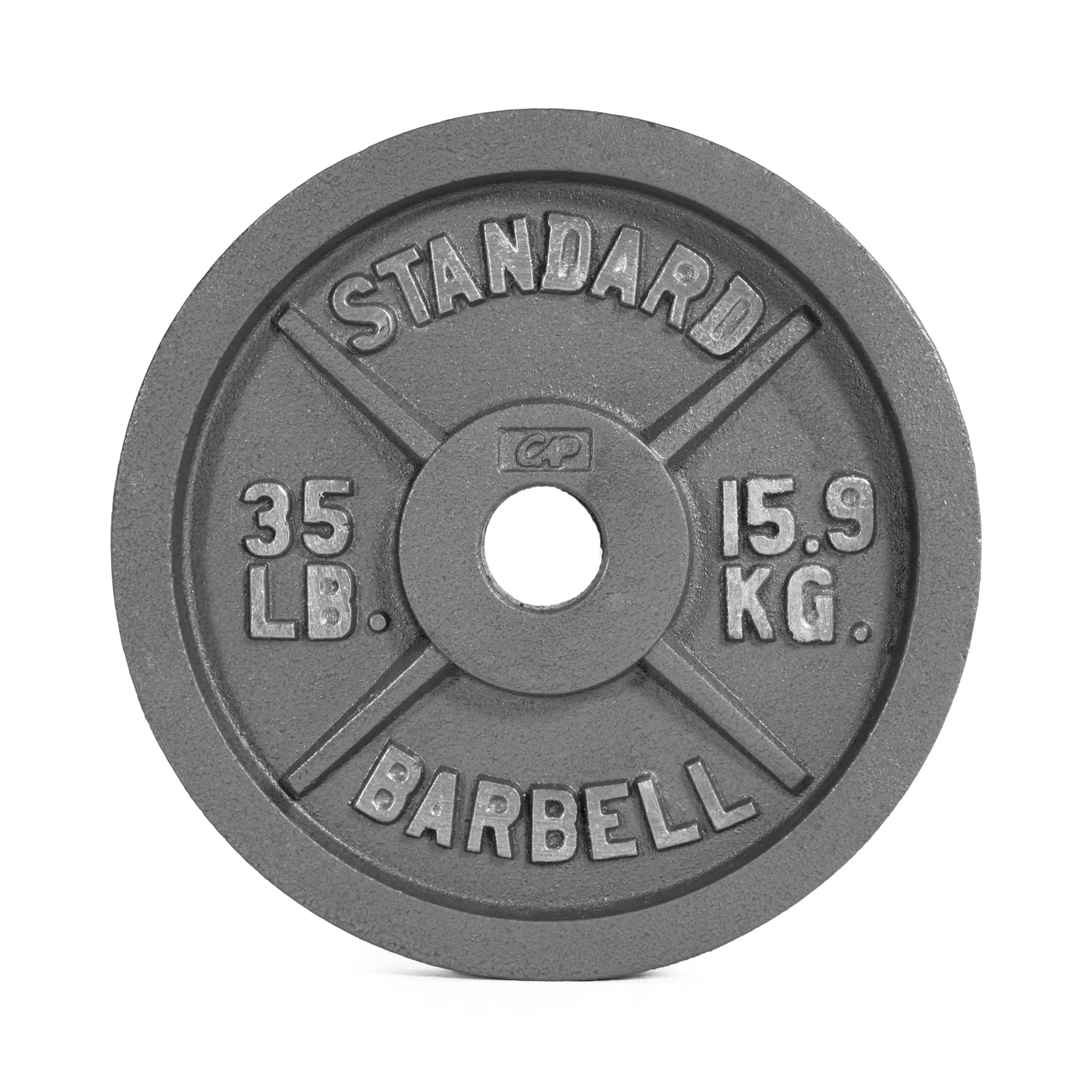 Barbell Gray  Cast Iron Weight Plate, 25 lb,Made of solid cast iron for durability - WeightCityStore