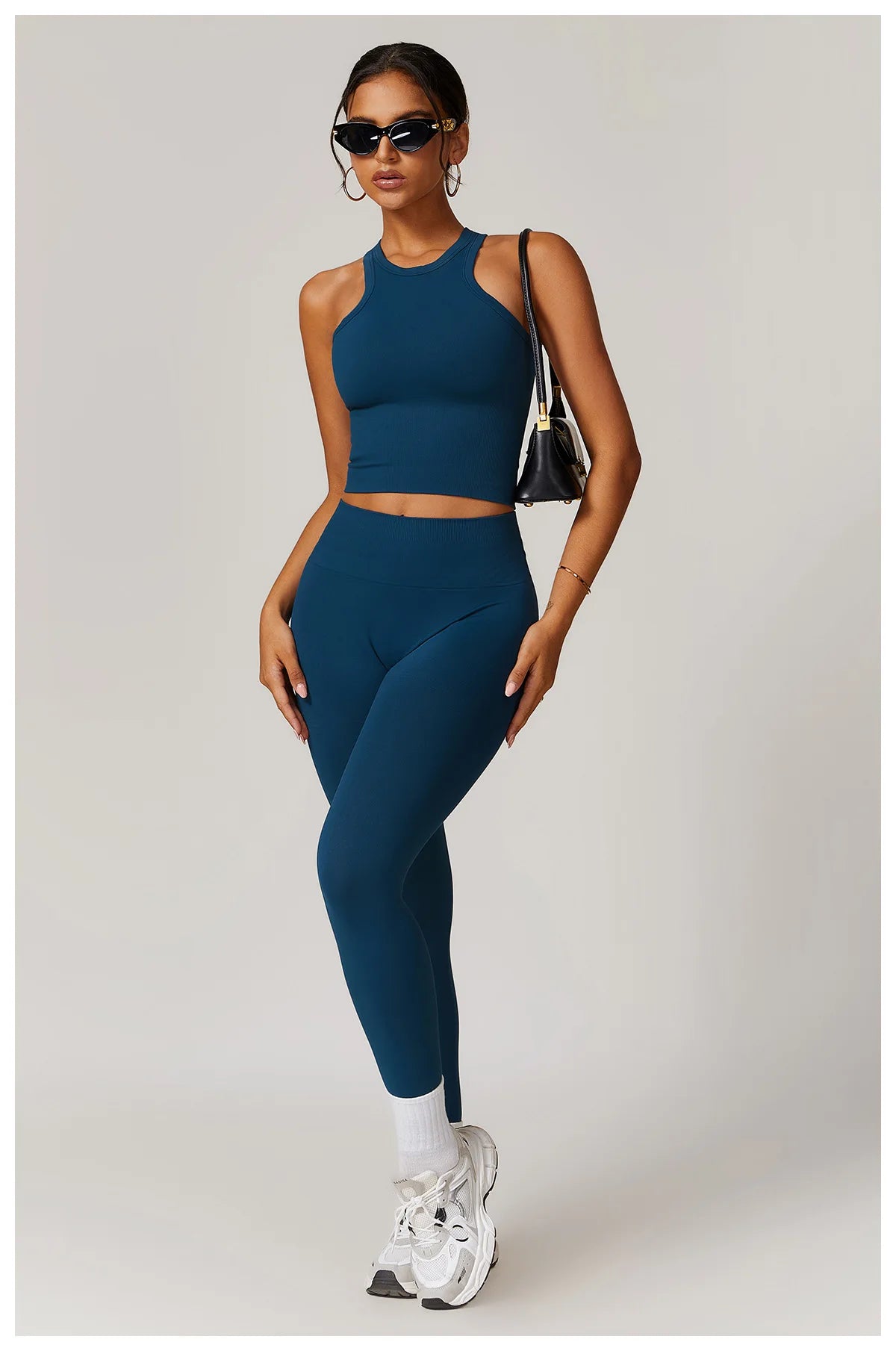 High Waist Seamless Leggings Women Fitness Running Yoga Pants Ribbed Leggings Energy Gym Tights Leggings Casual Workout Leggings - WeightCityStore