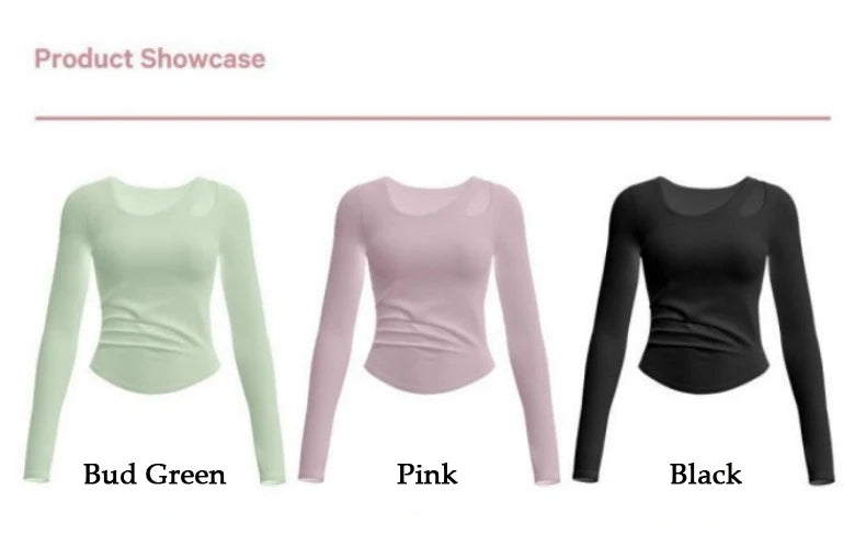 Women Yoga Top Lightweight Breathable Comfortable Yoga Long T-Shirt Casual Fitness Running Cycling Workout Yoga Long T-Shirt - WeightCityStore