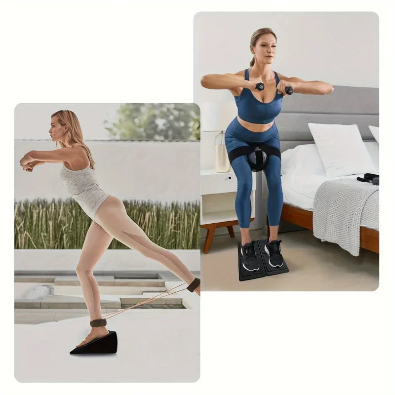 3pcs/set Squat Wedge Block Adjustable Non-Slip Squat Ramp Deadlift Wedge Calf Stretcher Slant Board Strength for Squat Deadlift - WeightCityStore