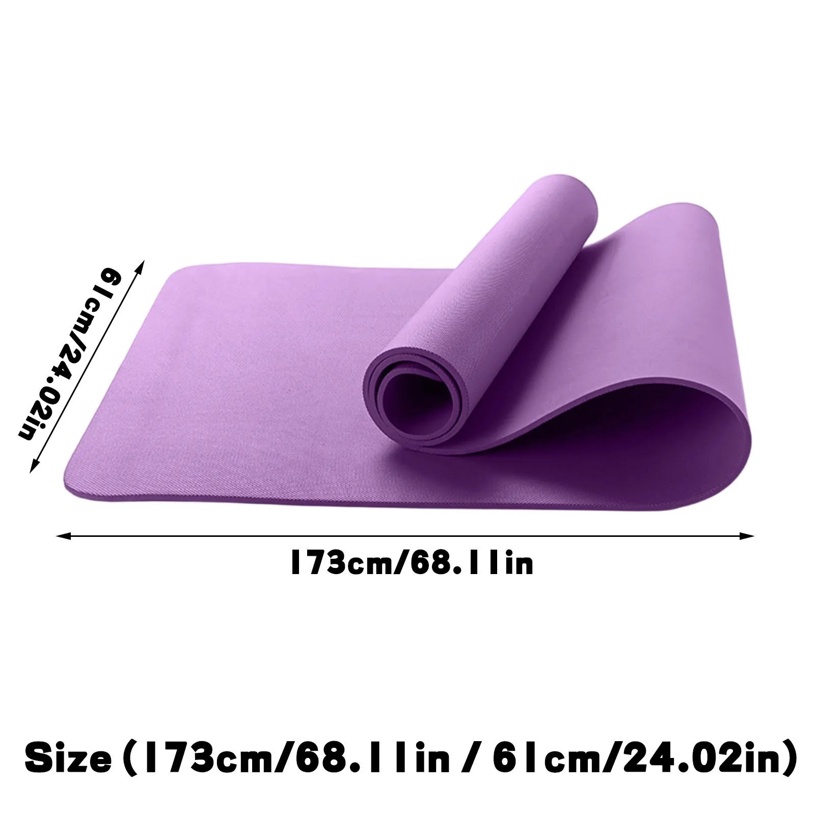 Foldable Yoga Mat Eco Friendly EVA Folding Travel Fitness Exercise Mat 173*61*0.4cm for Yoga Pilates & Floor Workouts - WeightCityStore