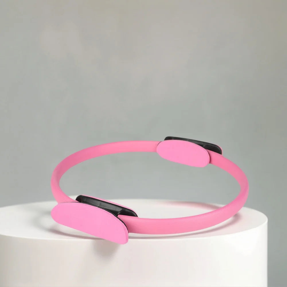 Pilates Ring Yoga Rings with Non Slip Handles Fitness Circle Portable Flexible Resistance Exercise Equipment for Core Workout