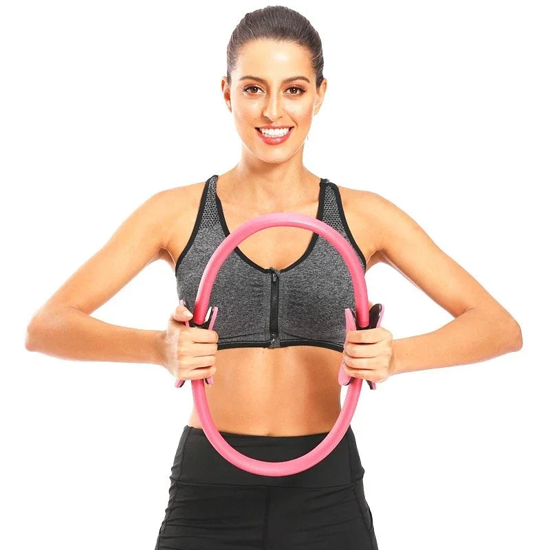 Yoga Fitness Ring Pilates Ring Women Girl Exercise Home Resistance Elasticity Yoga Gym Workout Pilates Circle Yoga Circle