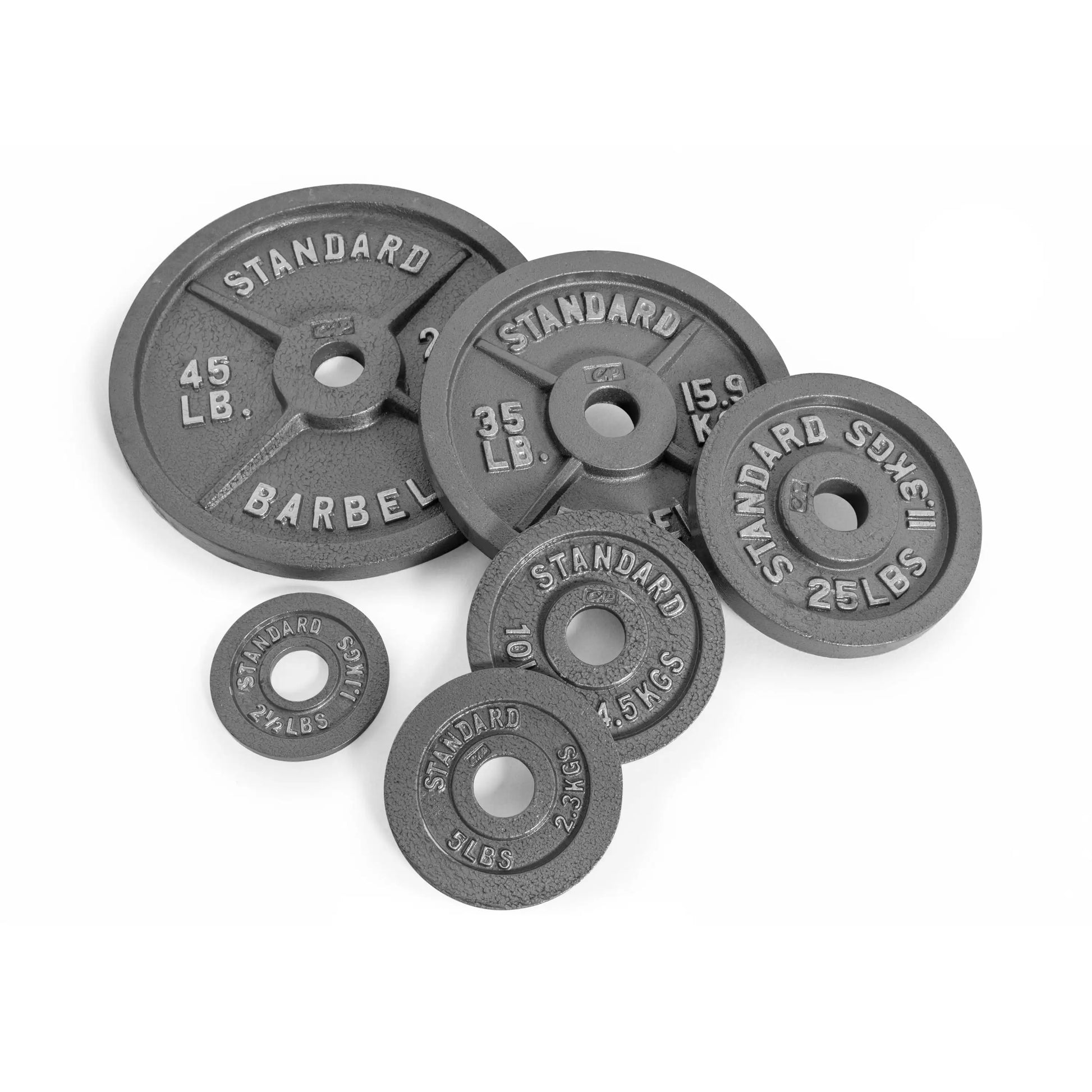 Barbell Gray  Cast Iron Weight Plate, 25 lb,Made of solid cast iron for durability - WeightCityStore