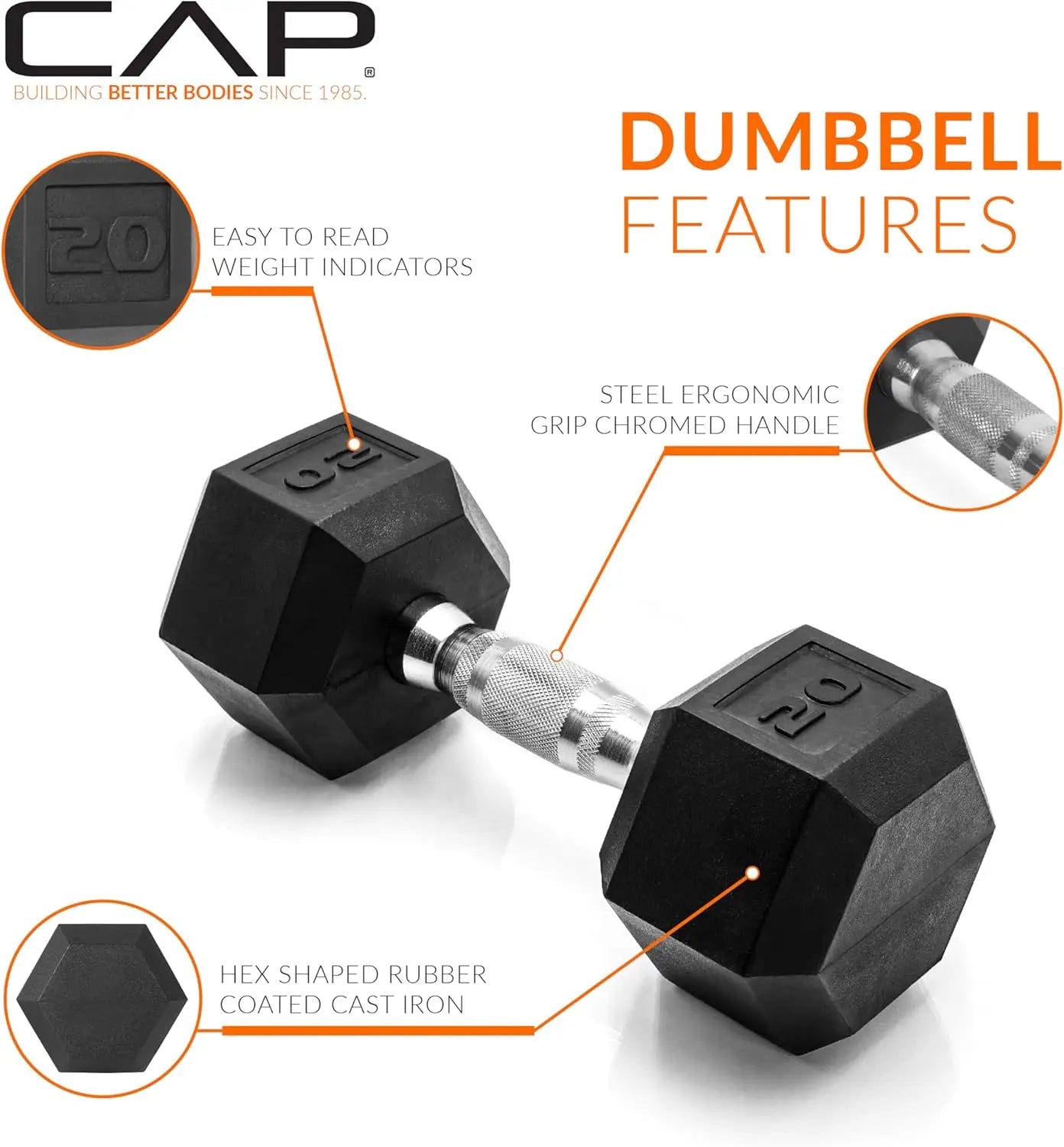 Coated Hex Dumbbell Set | Multiple Weights 3-50lb | Home Gym Strength Training Equipment - WeightCityStore