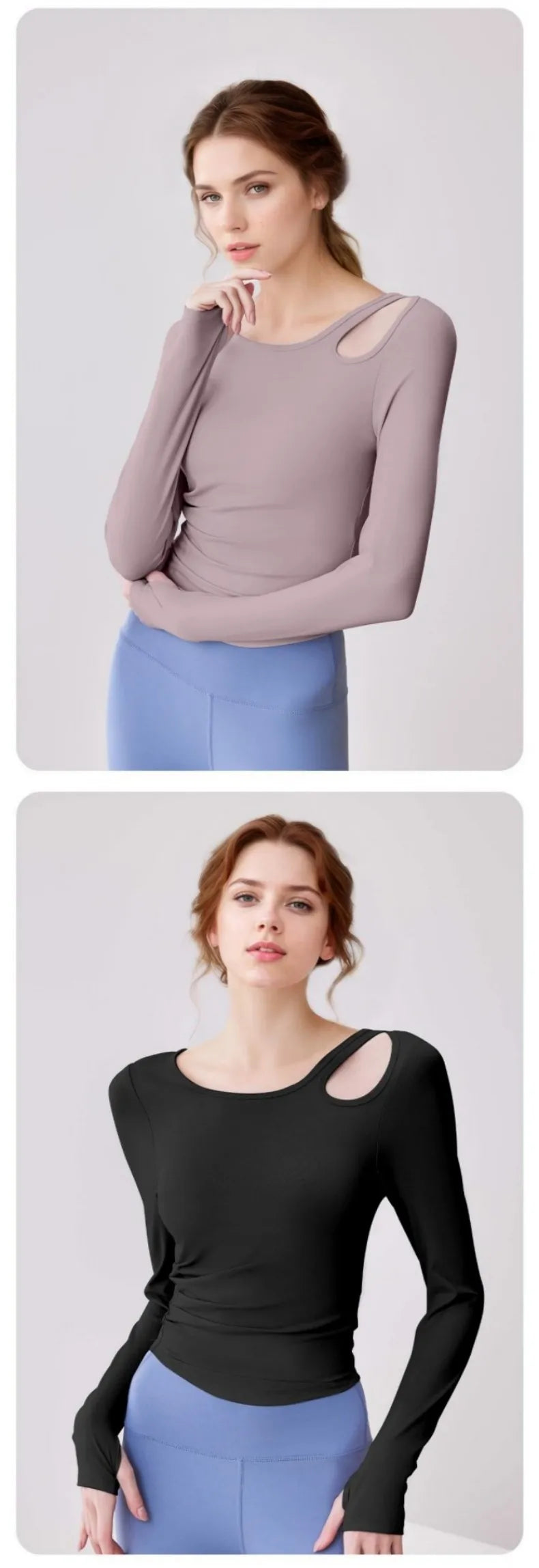 Women Yoga Top Lightweight Breathable Comfortable Yoga Long T-Shirt Casual Fitness Running Cycling Workout Yoga Long T-Shirt - WeightCityStore