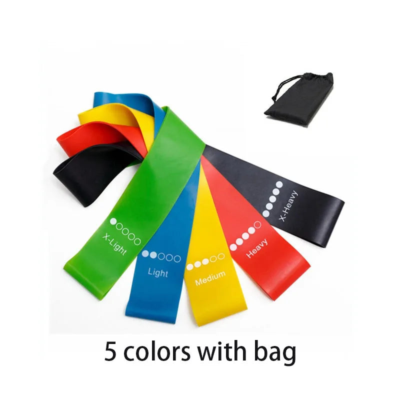 Different Resistance Bands Yoga Band Fitness Exercise Training Hip Tension Band Leg Squat Dance Elastic Loop Stretch Band - WeightCityStore