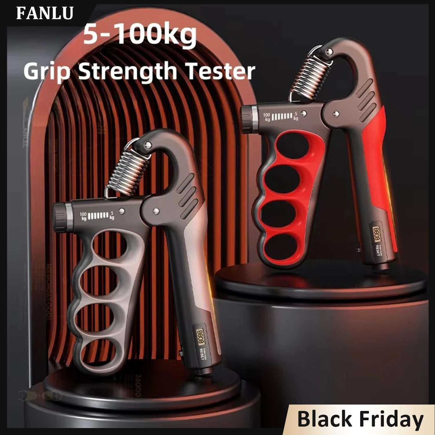 Grip Strengthener Gym Training Hand Exerciser Adjustable 5-100KG Fitness Unisex Finger Rehabilitation Training Hand Grip pesas - WeightCityStore