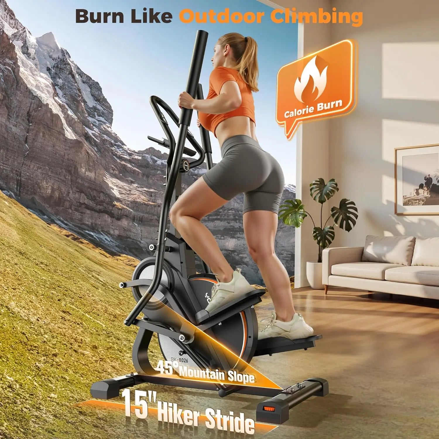 YOSUDA Elliptical Exercise Machine,3-in-1(Elliptical+Cardio Climber+Stair Stepper) Elliptical Machine for Home,Quiet Magnetic - WeightCityStore