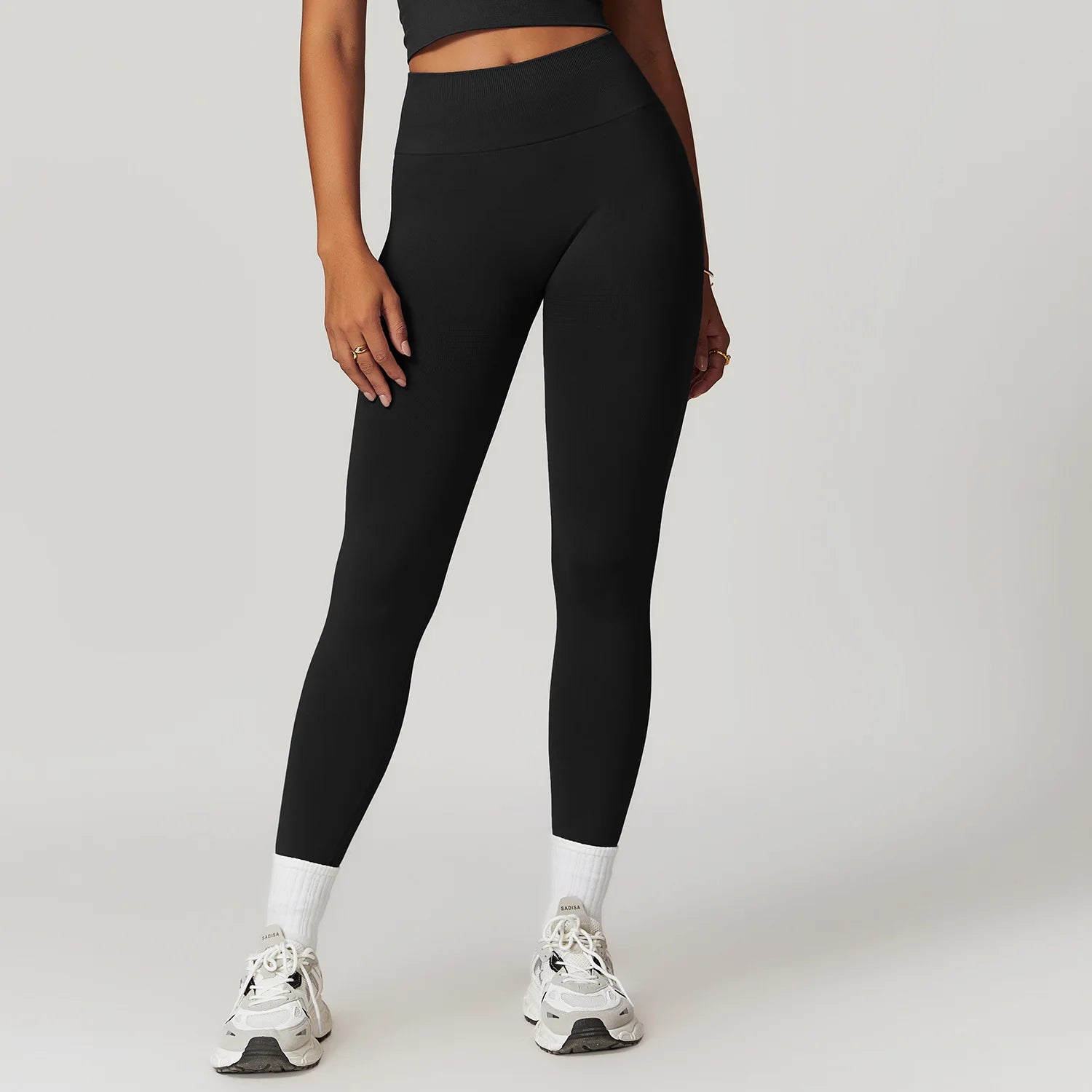 High Waist Seamless Leggings Women Fitness Running Yoga Pants Ribbed Leggings Energy Gym Tights Leggings Casual Workout Leggings - WeightCityStore