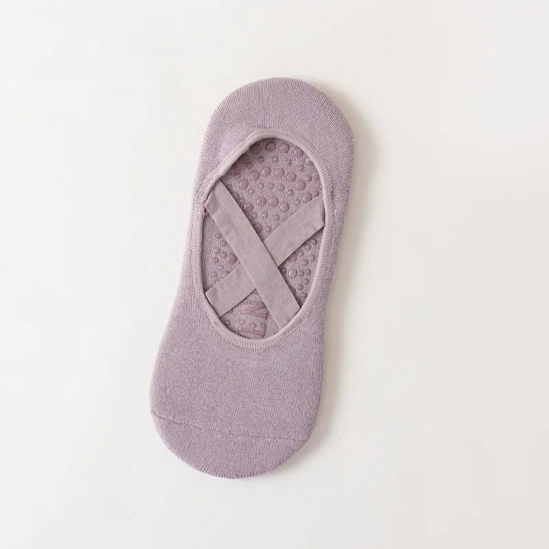 1 Pair Professional Women Yoga Socks Silicone non--slip Ballet Pilates Socks